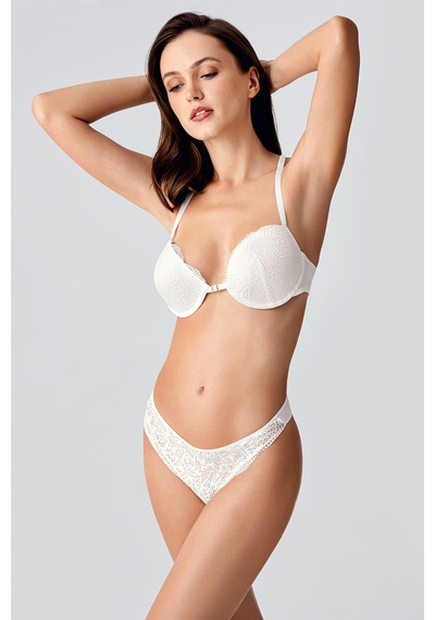 New Bra 4164 Çift Destekli B Cup Ekru