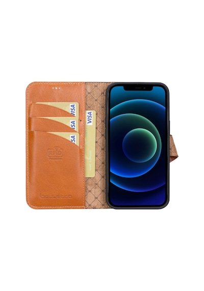 Bouletta Apple Iphone 13 Pro Max Uyumlu Deri Cüzdanlı Kılıf Rst2E