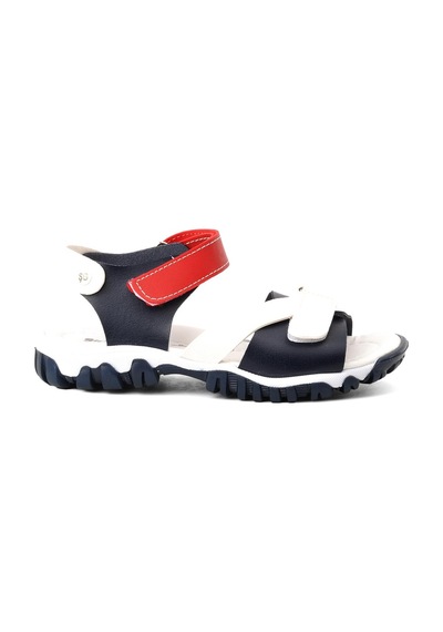 Ayakmod Şr60 Lacivert-beyaz-kırmızı Erkek Çocuk Comfort Sandalet 001