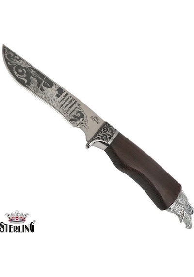 Sterlıng 29 Cm Kahverengi Avcı Kamp Bıçağı Kahverengi