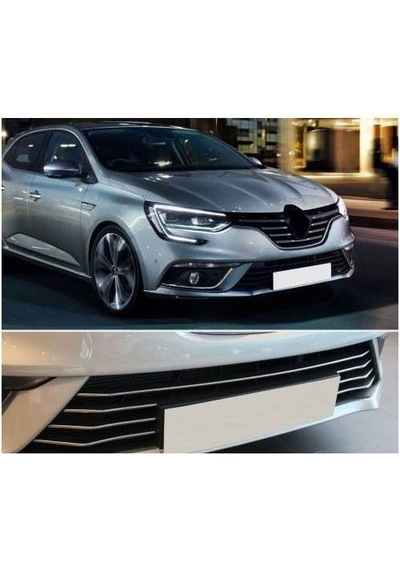 Renault Megane 4 Hb-Sd Krom Ön Tampon Çıtası 7Prç. 2016 ve Üzeri