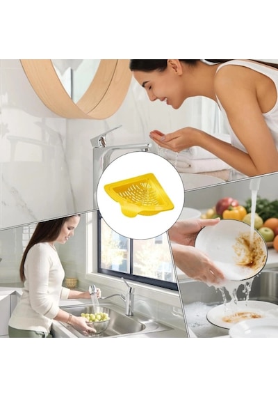 Mutfak Ve Banyo Üçgen Lavabo Süzgeci Çok Renkli