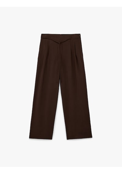 Koton Modal Kumaş Beli Bağcıklı Geniş Paça Palazzo Pantolon Kahverengi 6sak40225pw Kahve Koton Modal Kumaş Beli Bağcıklı Geniş Paça Palazzo Pantolon Kahverengi 6sak40225pw Kahve