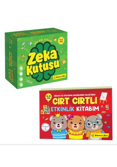 4-6 Yaş Zeka Kutusu Ve Cırt Cırtlı Kitap