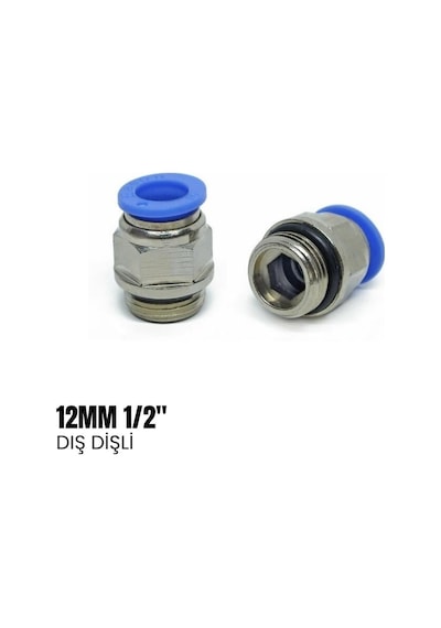 Shuıvan Pnömatik Rekor 12mm 1/2 Dış Dişli - Şipşak-1092
