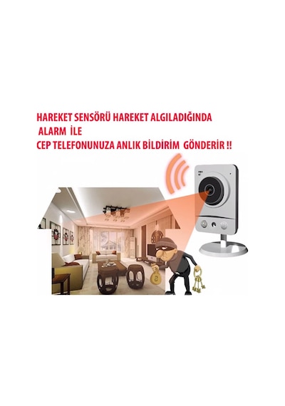 Gece Görüşlü HD 360 Derece WIFI İp Kamera Güvenlik Kamera 32 GB