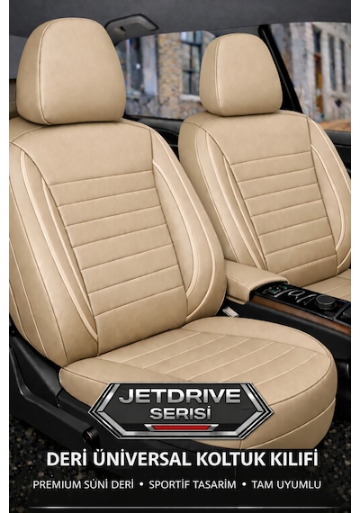 Volkswagen Arteon 2017 Ve Sonrası Uyumlu Jetdrive Serisi Bej Oto Koltuk Kılıfı