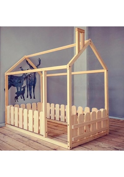 Montessori Yatak Çitli Model 90 x 190