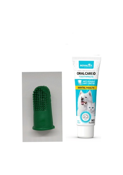- Kedi Köpek Diş Macunu 100 Ml Kedi Köpek İçin Parmağa Takılıp Kullanılan Diş Fırçası