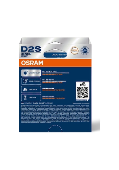 Cool Blue Intense D2s 66240cbn 2hb Xenon Far Ampulü Ekstra Beyaz Işık İle Üstün Aydınlatma