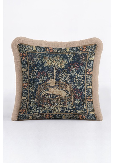 Kraliyet Vintage Unicorn Saçaklı Yastık Kılıfı-çiçekler Ve At Klasik Lacivert Püskül Kırlent Kılıfı Mat Fırtına Yosun Kraliyet Vintage Unicorn Saçaklı Yastık Kılıfı-çiçekler Ve At Klasik Lacivert Püskül Kırlent Kılıfı Mat Fırtına Yosun