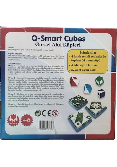 Elif Q-bitz Görsel Beceri Küpleri Akıl ve Zeka Oyunu Smart Cubes