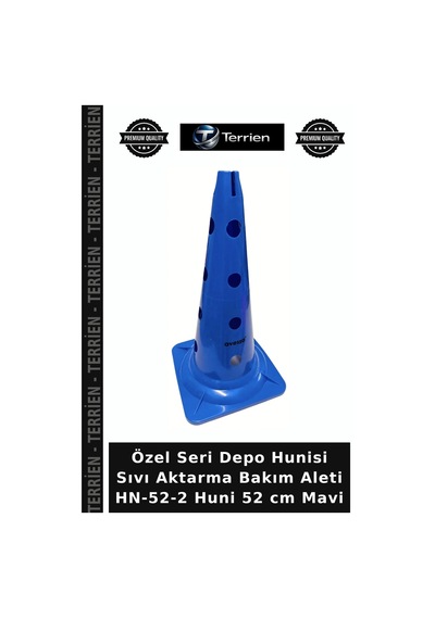 Delux Serisi Hn-52-2 Huni 52 Cm Mavi Depo Hunisi Sıvı Aktarma Cihaz Parçası