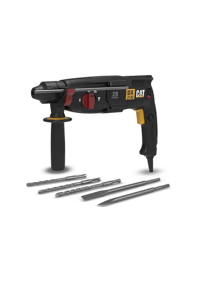 Cat Dx2130 900watt 3.2j 28mm Sds-plus Profesyonel Kırıcı/delici + 3 Ad Delici + 2 Ad Kırıcı Uç
