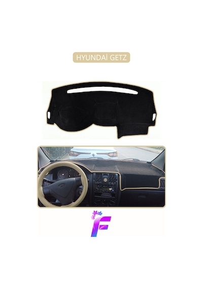 Hyundai Getz Uyumlu Ön Torpido Örtüsü Hızlı Ve Kolay Montaj Kaymaz Tasarım Tam Koruma G31 Bej