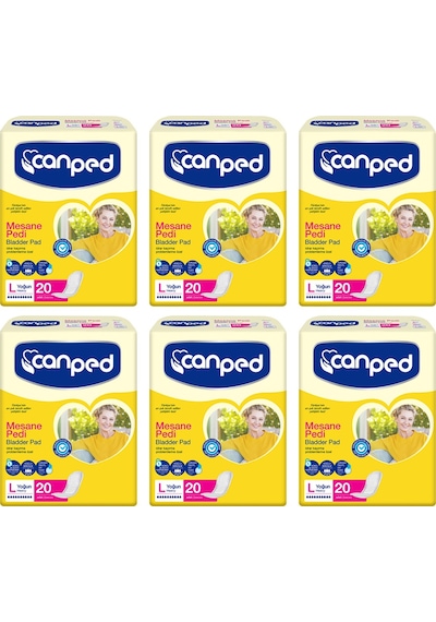 Canped Mesane Pedi Yoğun Büyük Boy L 6 x 20'li