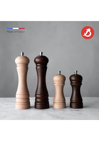 Ayrex Marlux 245 Karabiber Değirmeni, Kayın, Doğal/değirmeni Paslanmaz Çelik 14 Cm Diğer