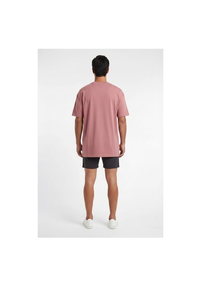 Lixa Basic Pembe Oversize Erkek T-shirt 141051 Siyah