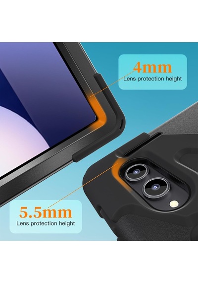 Samsung Galaxy Uyumlu Tab S11 Ultra 14.6inç X930 X936b Kılıf Defender Askılı Zırhlı Tank Case Kılıf