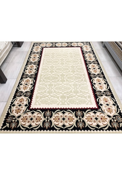 Saray Halı Simin 050 Krem-3 150X230 Krem Siyah 4 M2 Halı !