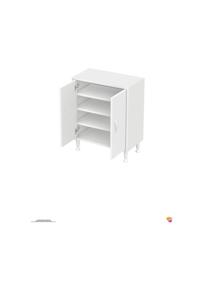 Söke 65 Cm Çok Amaçlı Kapaklı 3 Raflı 4 Bölmeli Komidin Dolap 65 Cm