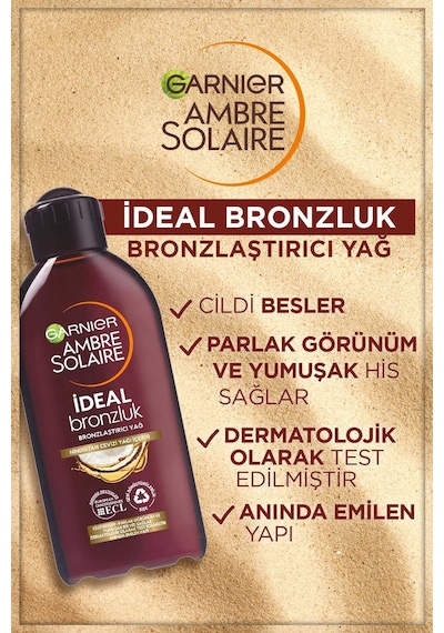 Garnier Ambre Solaire Hindistan Cevizli Yoğun Bronzlaştırıcı Yağ SPF 2 200 ML