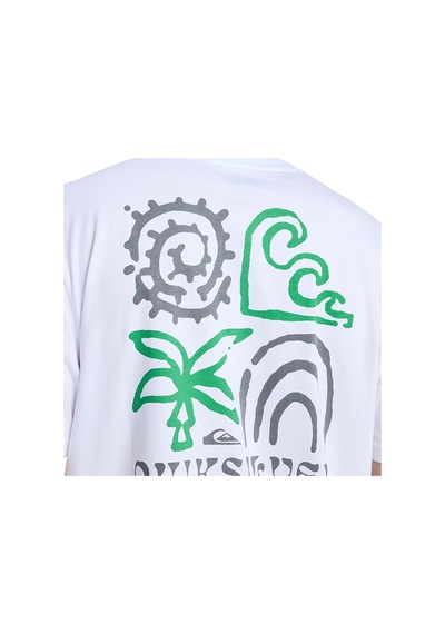Quiksilver Tap In Erkek Beyaz Outdoor T-shirt Eqyzt08307-wbb0