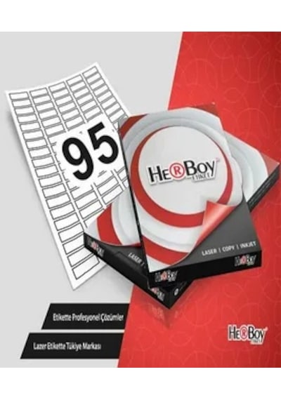 Herboy Etiket-laser 30x12mm Hb-1095 Beyaz