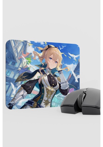 Jean Genshin Impact Anime Gacha V1 - 22x18 Gaming Mouse Pad Fare Altlığı