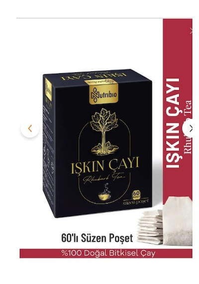 Işkın Çayı %100 Doğal Bitkisel Çay- 60'lı Süzen Poşet