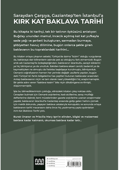 Saraydan Çarşıya, Gaziantep Ten İstanbul A Kırk Kat Baklava Tarihi