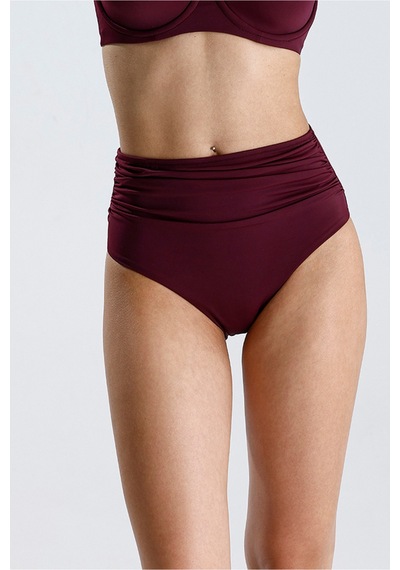 Magic Form Yüksek Bel Toparlayıcı Bikini Alt Mürdüm - 728500066 Mürdüm