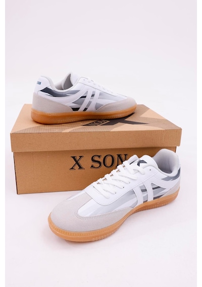 Dijital Baskı Unisex Beyaz-füme Sneaker Ayakkabı Beyaz-füme