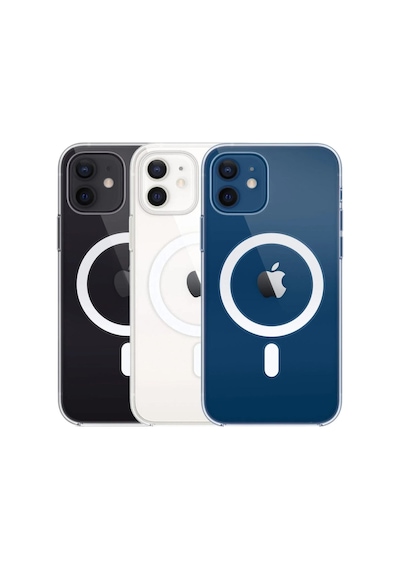 Iphone 12 Mini Uyumlu Kılıf Magsafe Wireless Şarj Destekli Şeffaf K Magnetic Crystal Case R11497: