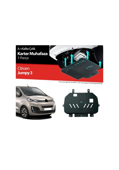 Citroen Jumpy Çelik Karter Muhafaza Koruma 2016 2017 2018 2019 2020 2021 2022 2023