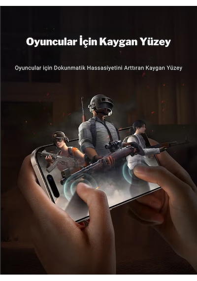 Safeus Tam Kaplayan Parmak İzi Bırakmayan Safir Ekran Koruyucu Cam, Apple Uyumlu iPhone 17 Pro Max İle