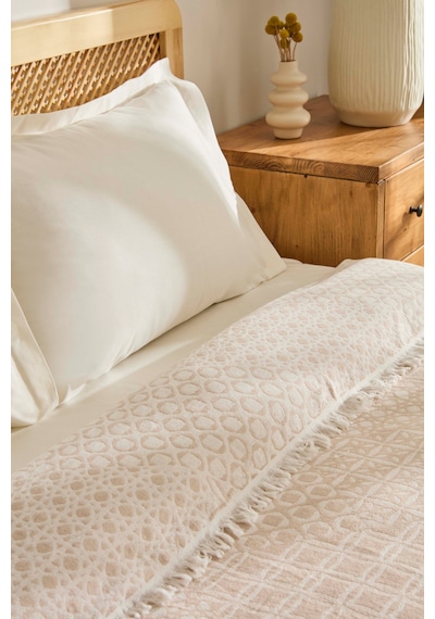 Kaşmir Home Favlo Çift Kişilik Jakar Muslin Pike Bej Bej