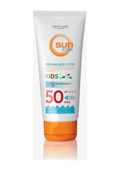 Sun Zone Çocuklar İçin Spf 50 Yüksek Korumalı Yüz Ve Vücut Güneş Losyonu
