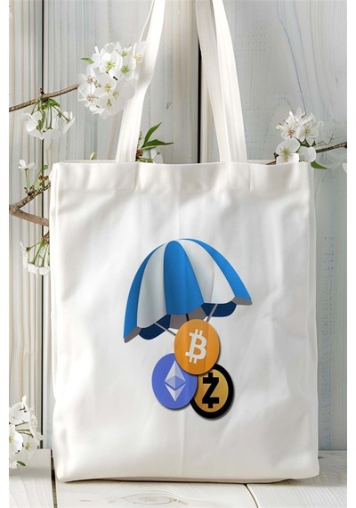 Art Hediye Airdrop Baskılı Bez Çanta Kişiye Özel Model 1 Çok Renkli