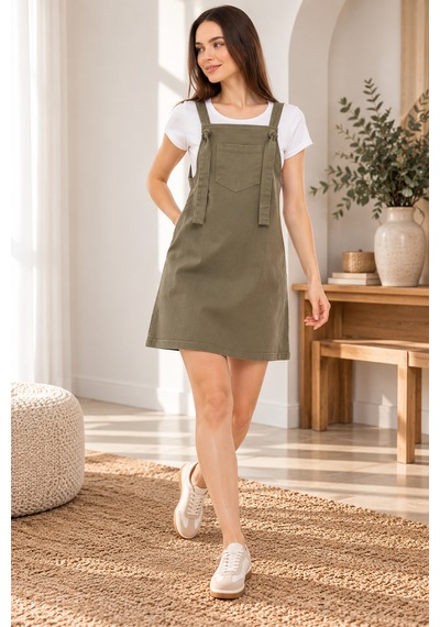 Palena Plnl6311 Kot Jile Elbise -haki