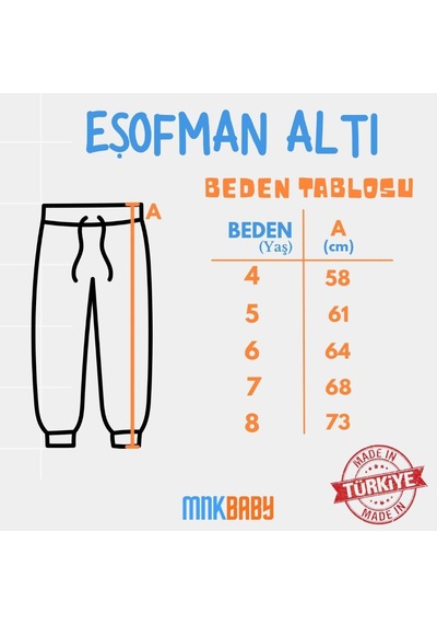 Mnk Baby & Kids Pamuklu Jogger Şardonlu 3 İplik Eşofman Alt Mnk0645 Pudra Mnk Baby & Kids Pamuklu Jogger Şardonlu 3 İplik Eşofman Alt Mnk0645 Pudra