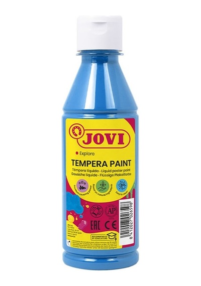 Jovı 502 Guaj Boya 250ml Açık Mavi Çok Renkli