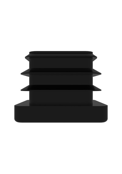 Cateksss 15x25 Mm Profil İçin Kademeli İçe Geçme Profil Tapası, Profil Kapak, Profil Tapa Siyah - 46 Lı Paket