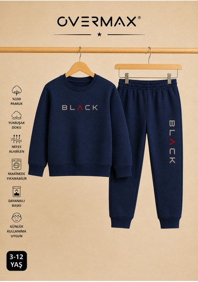Overmax Black Baskılı Unisex Tasarım Çocuk Eşofman Takımı 3-12 Yaş Lacivert Üst- Lacivert Alt - 915906821 Lacivert Üst- Lacivert Alt Overmax Black Baskılı Unisex Tasarım Çocuk Eşofman Takımı 3-12 Yaş Lacivert Üst- Lacivert Alt - 915906821 Lacivert Üst- Lacivert Alt
