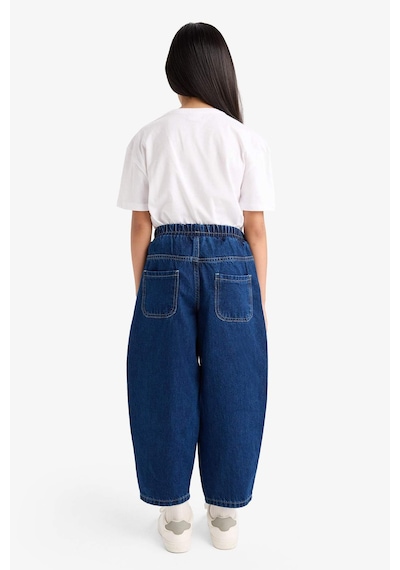Defacto Kız Çocuk Balloon Fit Geniş Paça Jean Pantolon F2608a825aunm34 Mavi