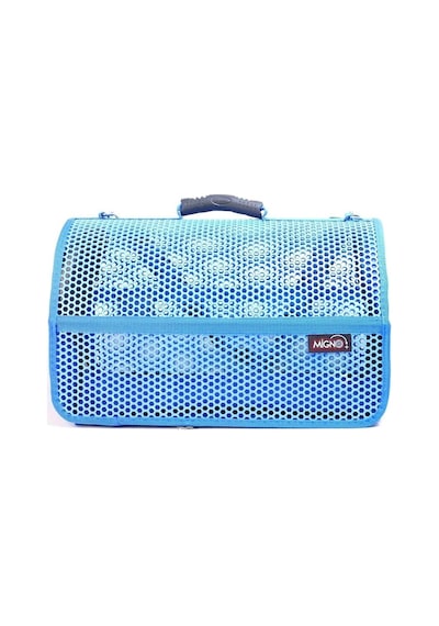 Flybag Voyager Fileli Model Kedi Köpek Taşıma Çantası, Mavi, 46x30x27 Cm