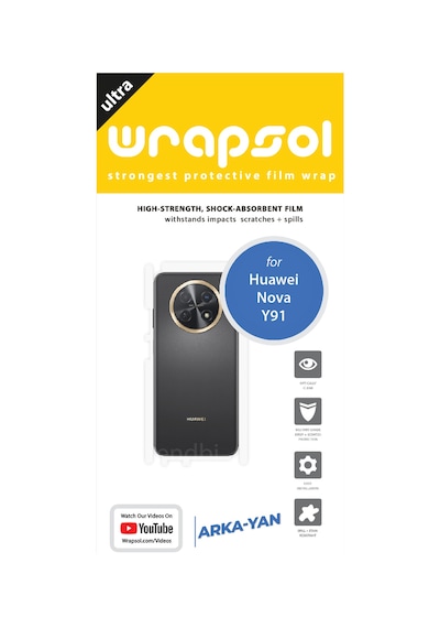 Huawei Nova Y91 Arka Ve Yan Kaplama Tam Kaplayan Poliüretan Film