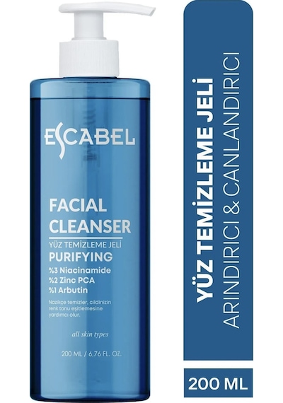 Escabel Arındırıcı ve Canlandırıcı Yüz Temizleme Jeli 200 ML