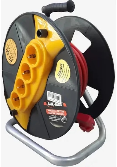 Bul-max Kab Makaralı 3x2.5 Cca 50mt Uzatma Kablosu 50 Mt