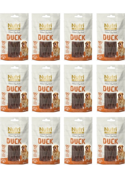 Nutri Canin Ördekli Fileto Tahılsız Köpek Ödülü 80 G X 12 Adet